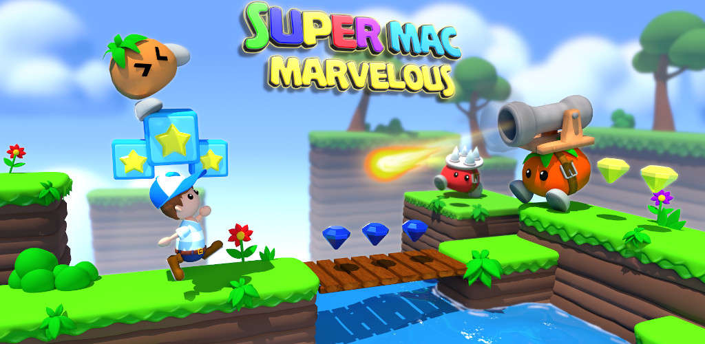 super mac mario header